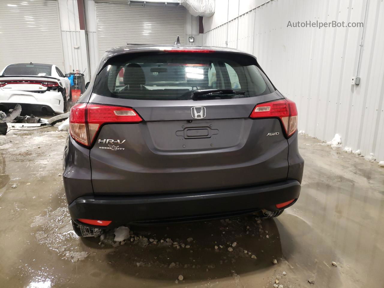 2016 Honda Hr-v Lx Gray vin: 3CZRU6H3XGM754506