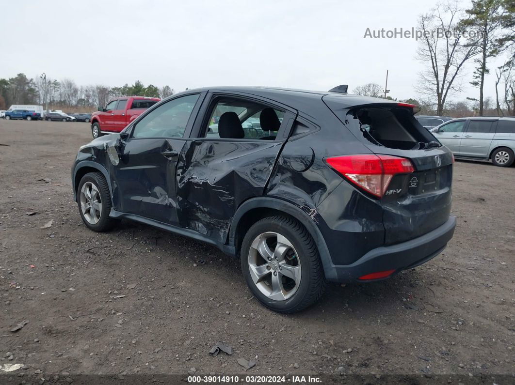 2017 Honda Hr-v Lx Black vin: 3CZRU6H3XHG702454