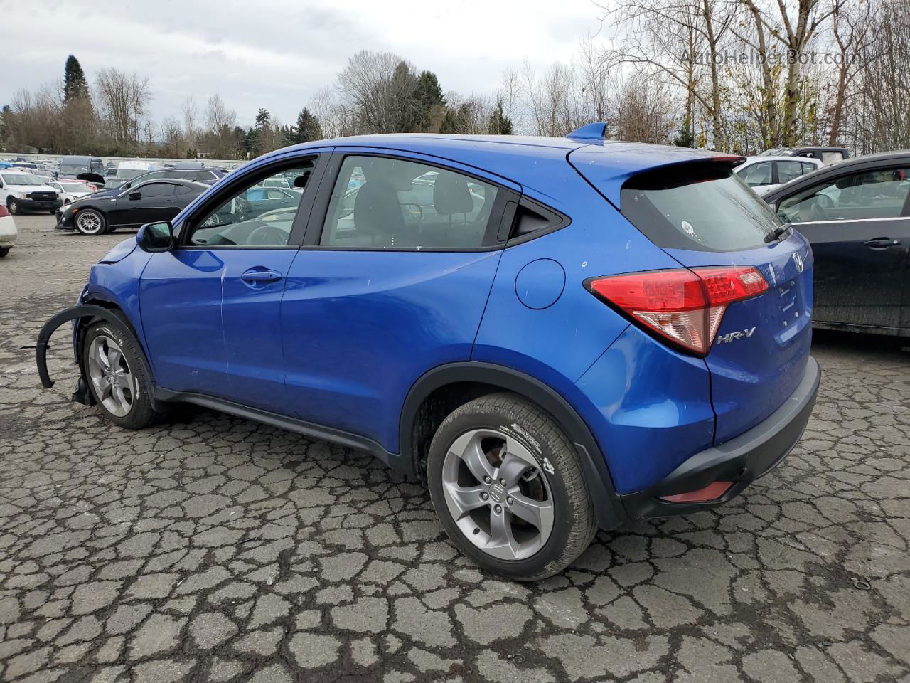 2018 Honda Hr-v Lx Blue vin: 3CZRU6H3XJG714626