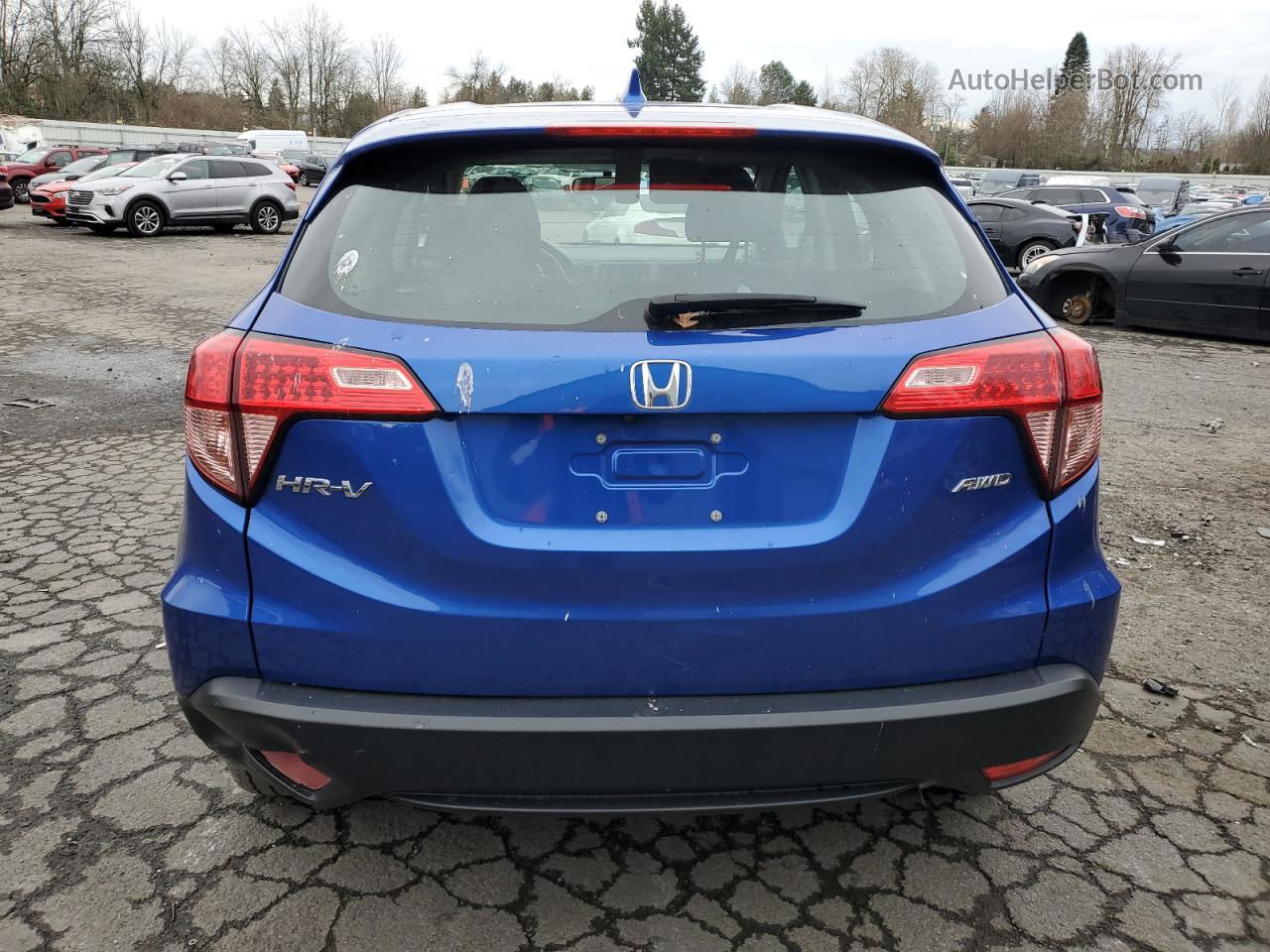 2018 Honda Hr-v Lx Blue vin: 3CZRU6H3XJG714626