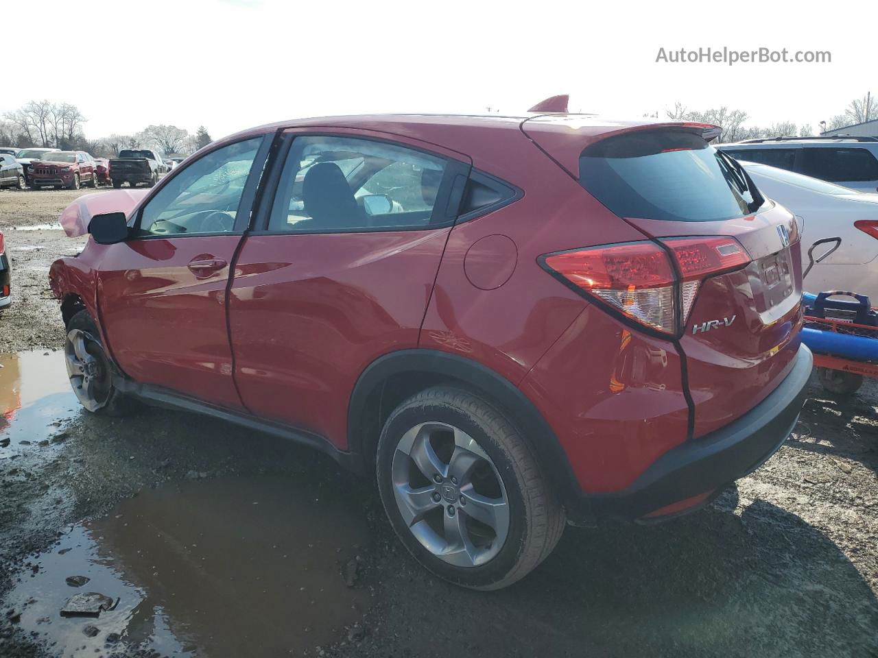 2018 Honda Hr-v Lx Red vin: 3CZRU6H3XJG727697