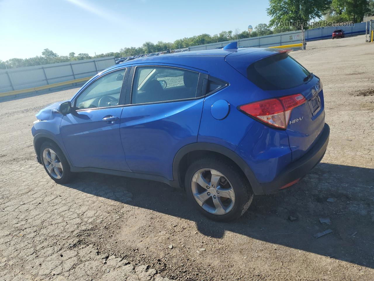 2018 Honda Hr-v Lx Blue vin: 3CZRU6H3XJM704213