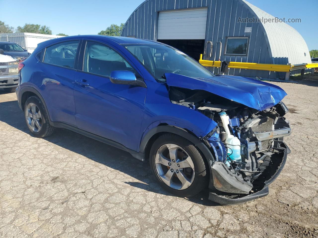 2018 Honda Hr-v Lx Blue vin: 3CZRU6H3XJM704213