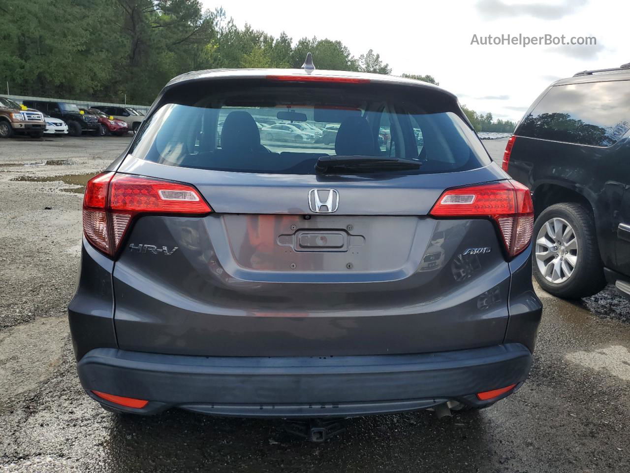 2018 Honda Hr-v Lx Gray vin: 3CZRU6H3XJM725353