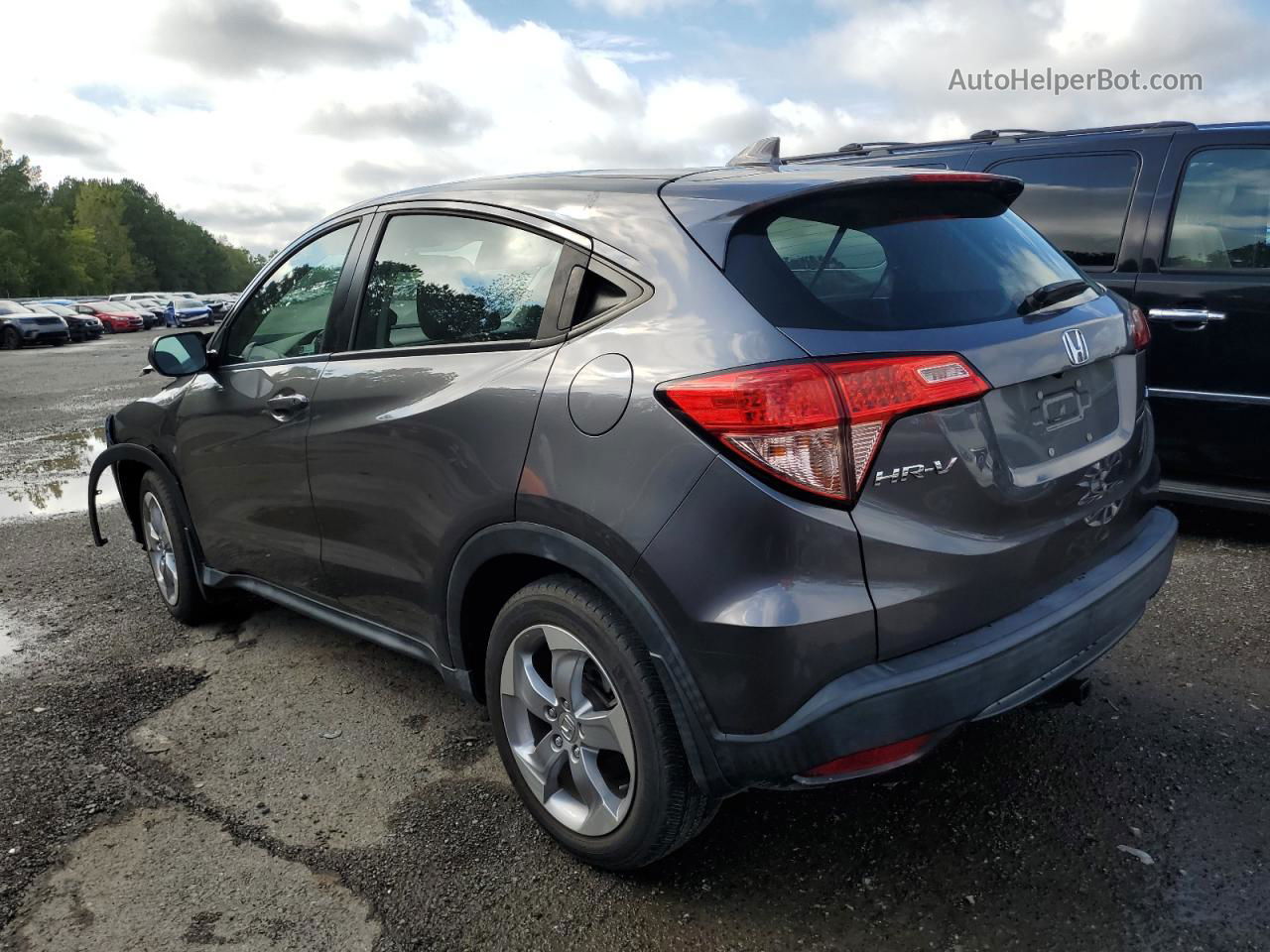 2018 Honda Hr-v Lx Gray vin: 3CZRU6H3XJM725353