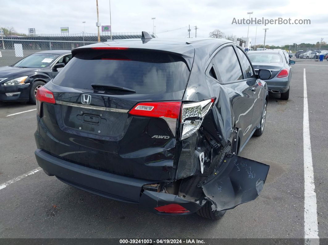 2019 Honda Hr-v Lx Black vin: 3CZRU6H3XKG720136