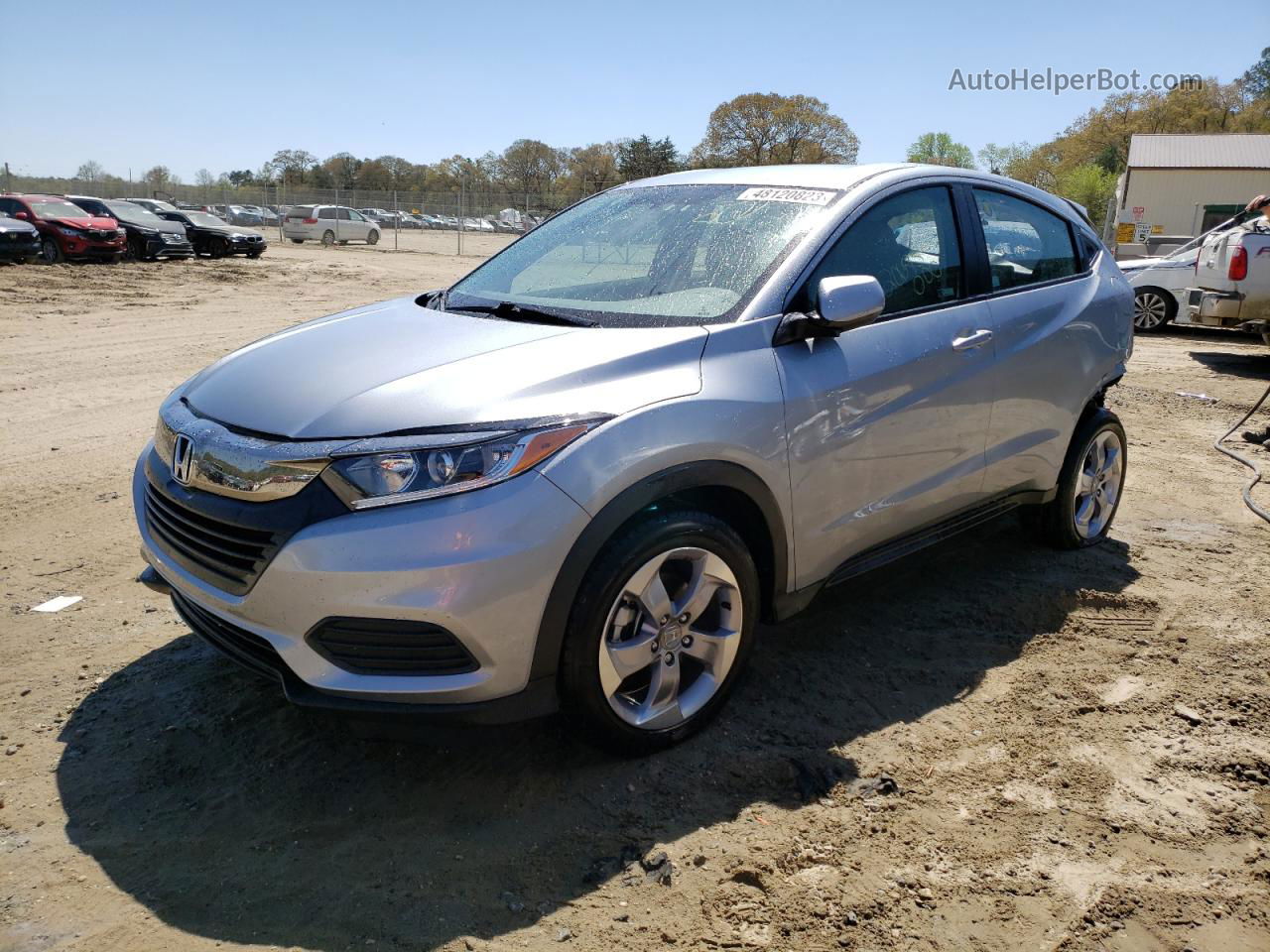 2019 Honda Hr-v Lx Серебряный vin: 3CZRU6H3XKG726776