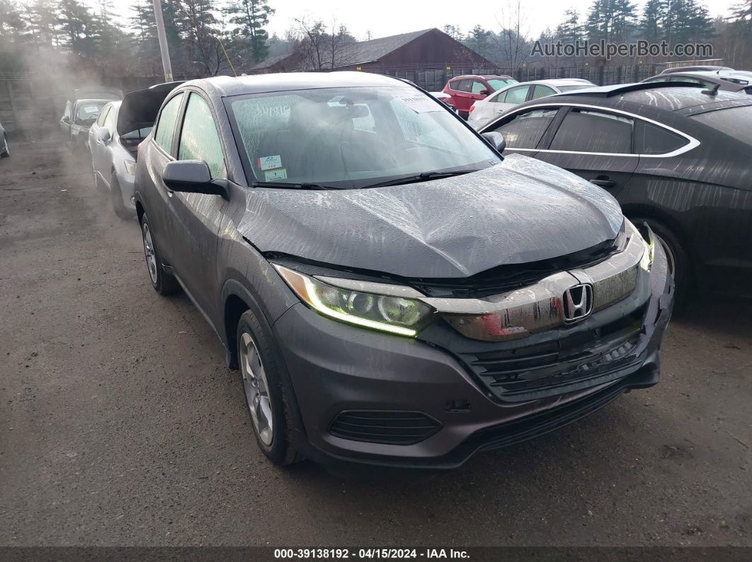 2019 Honda Hr-v Lx Gray vin: 3CZRU6H3XKM728786