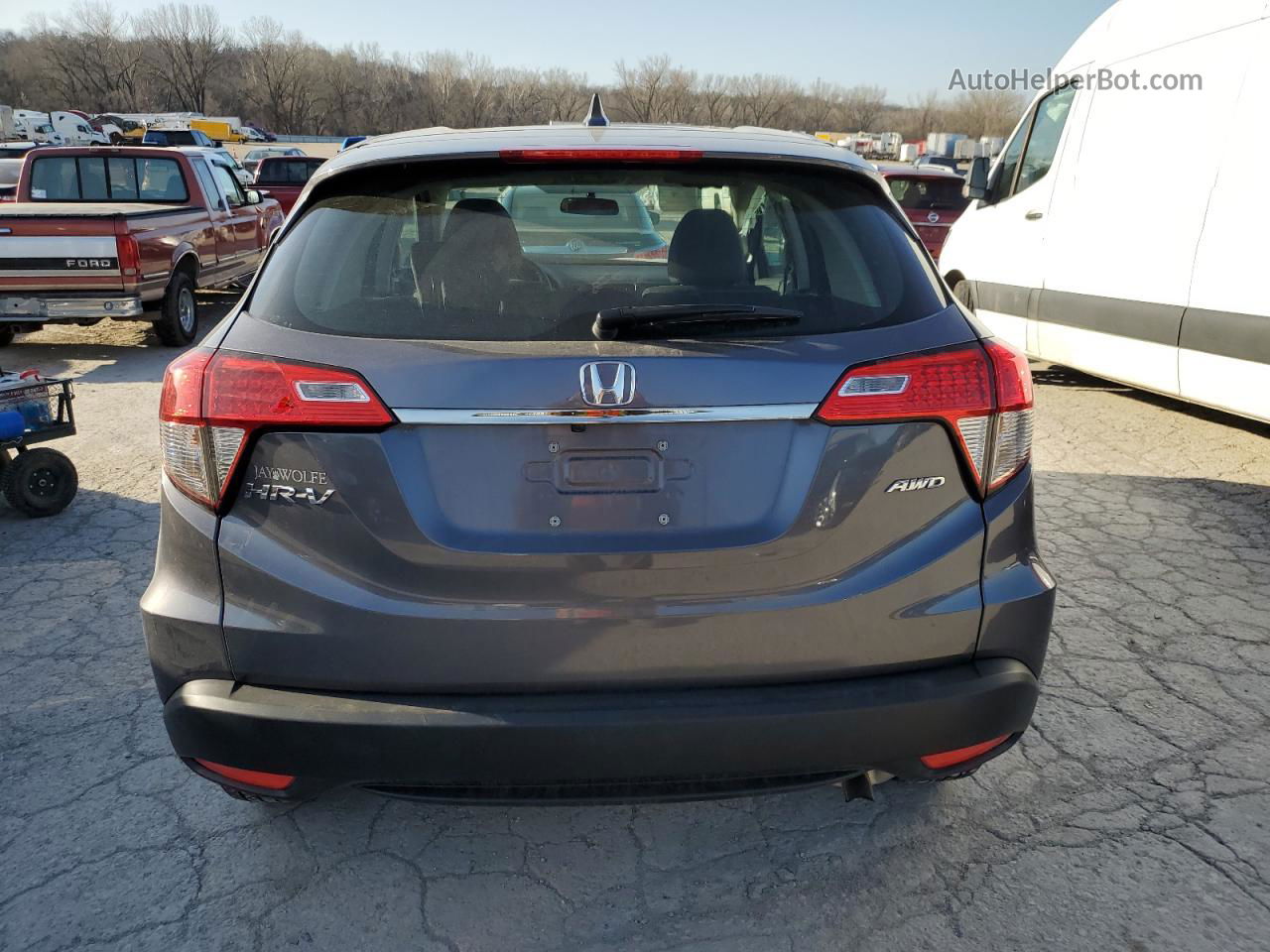 2019 Honda Hr-v Lx Серый vin: 3CZRU6H3XKM736094