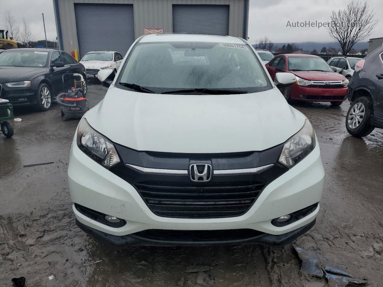 2016 Honda Hr-v Ex White vin: 3CZRU6H50GM753754