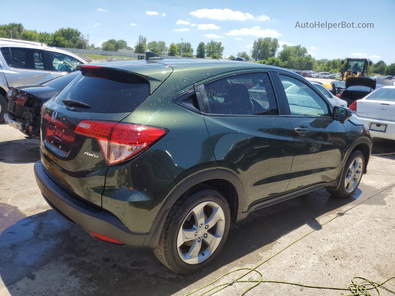 2016 Honda Hr-v Ex Green vin: 3CZRU6H50GM761224