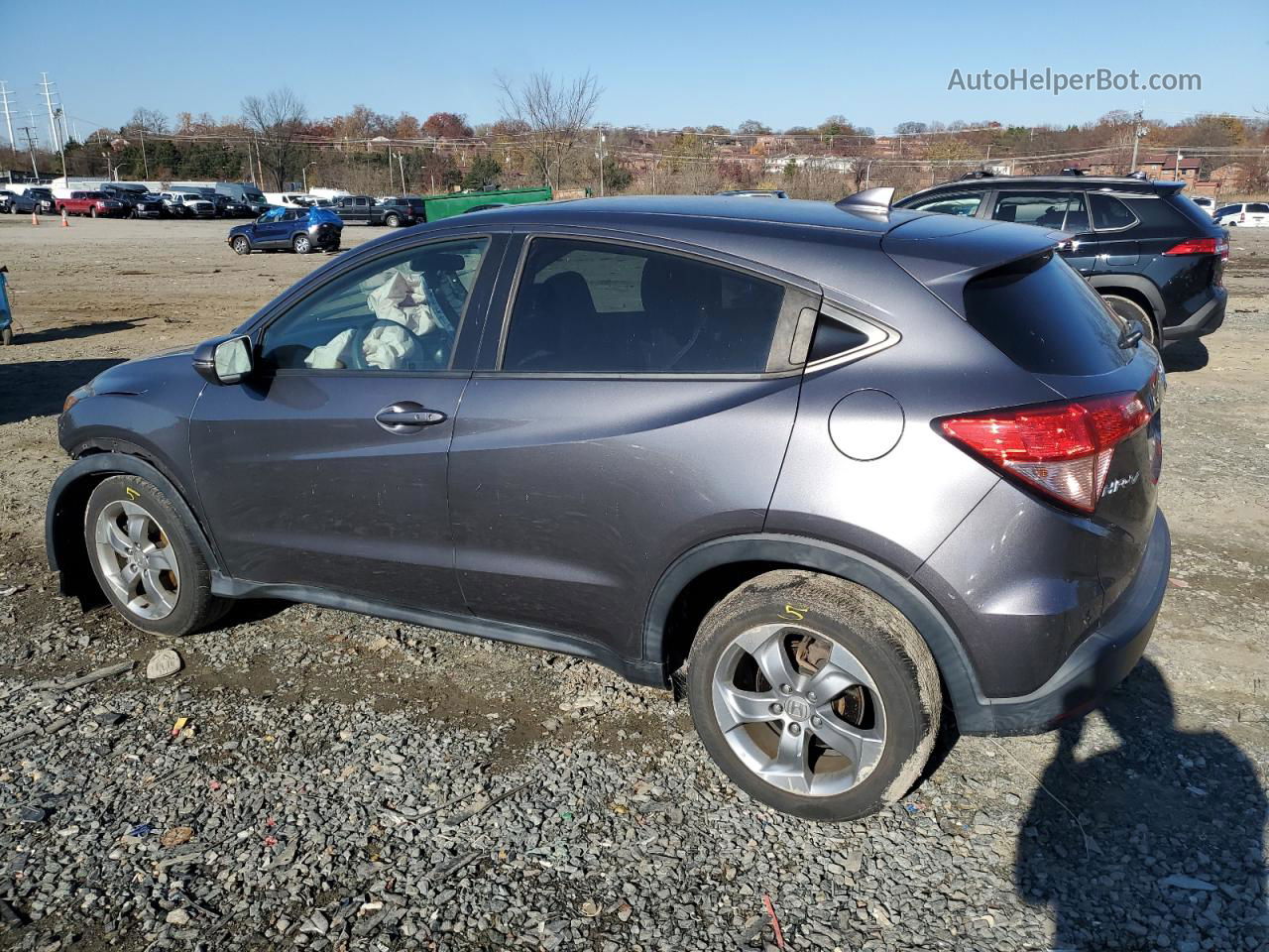 2017 Honda Hr-v Ex Серый vin: 3CZRU6H50HM717614