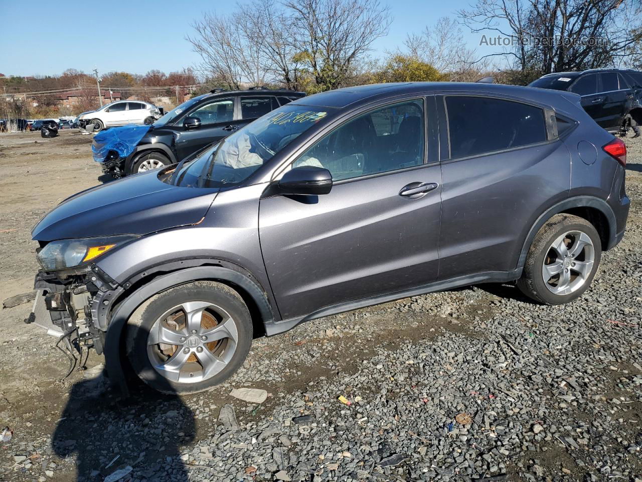 2017 Honda Hr-v Ex Серый vin: 3CZRU6H50HM717614