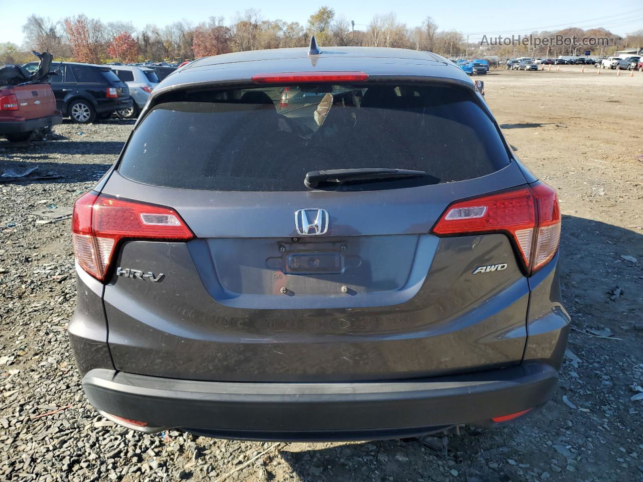 2017 Honda Hr-v Ex Gray vin: 3CZRU6H50HM717614