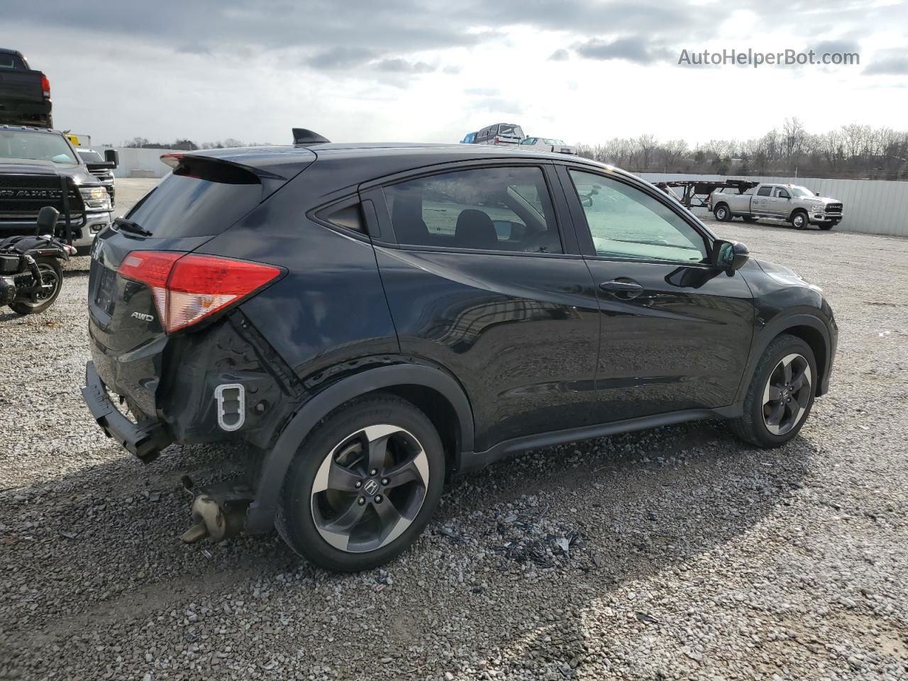 2018 Honda Hr-v Ex Черный vin: 3CZRU6H50JG702163