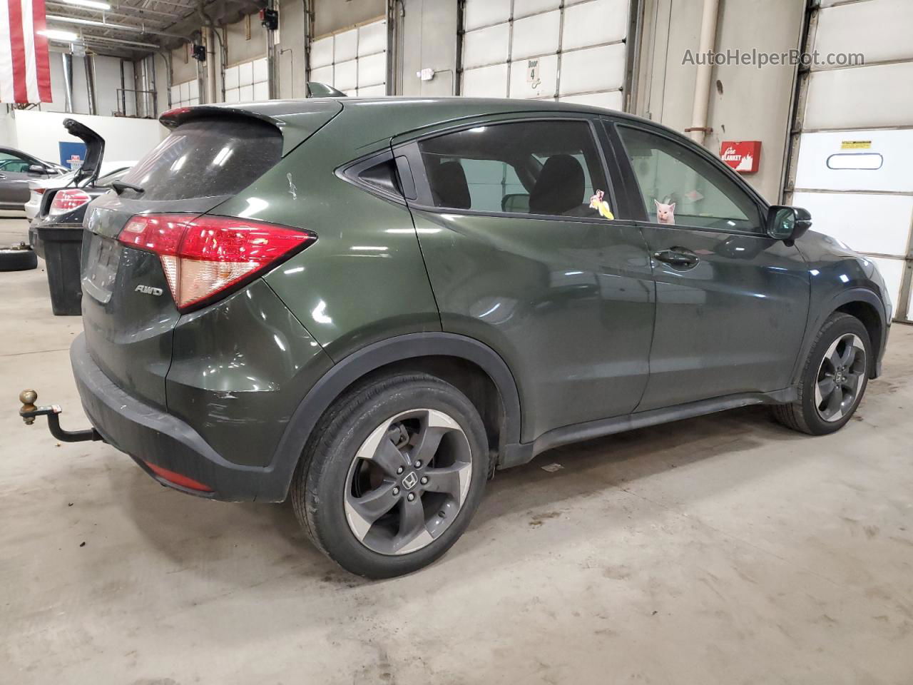 2018 Honda Hr-v Ex Green vin: 3CZRU6H50JG707752