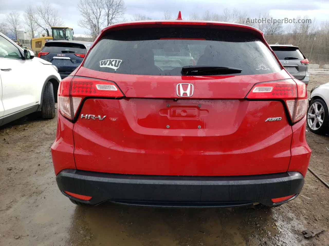 2018 Honda Hr-v Ex Red vin: 3CZRU6H50JG728147