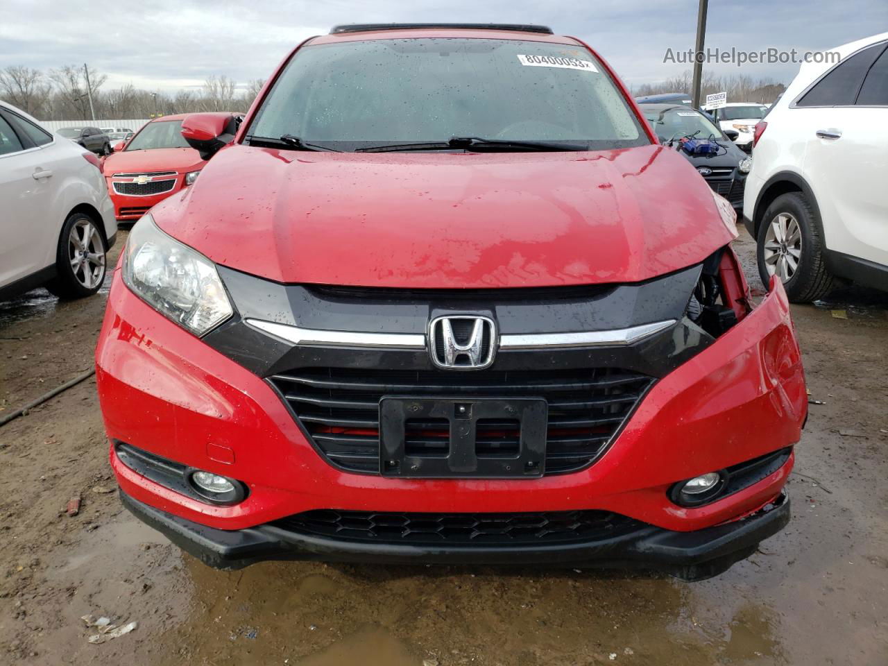 2018 Honda Hr-v Ex Red vin: 3CZRU6H50JG728147