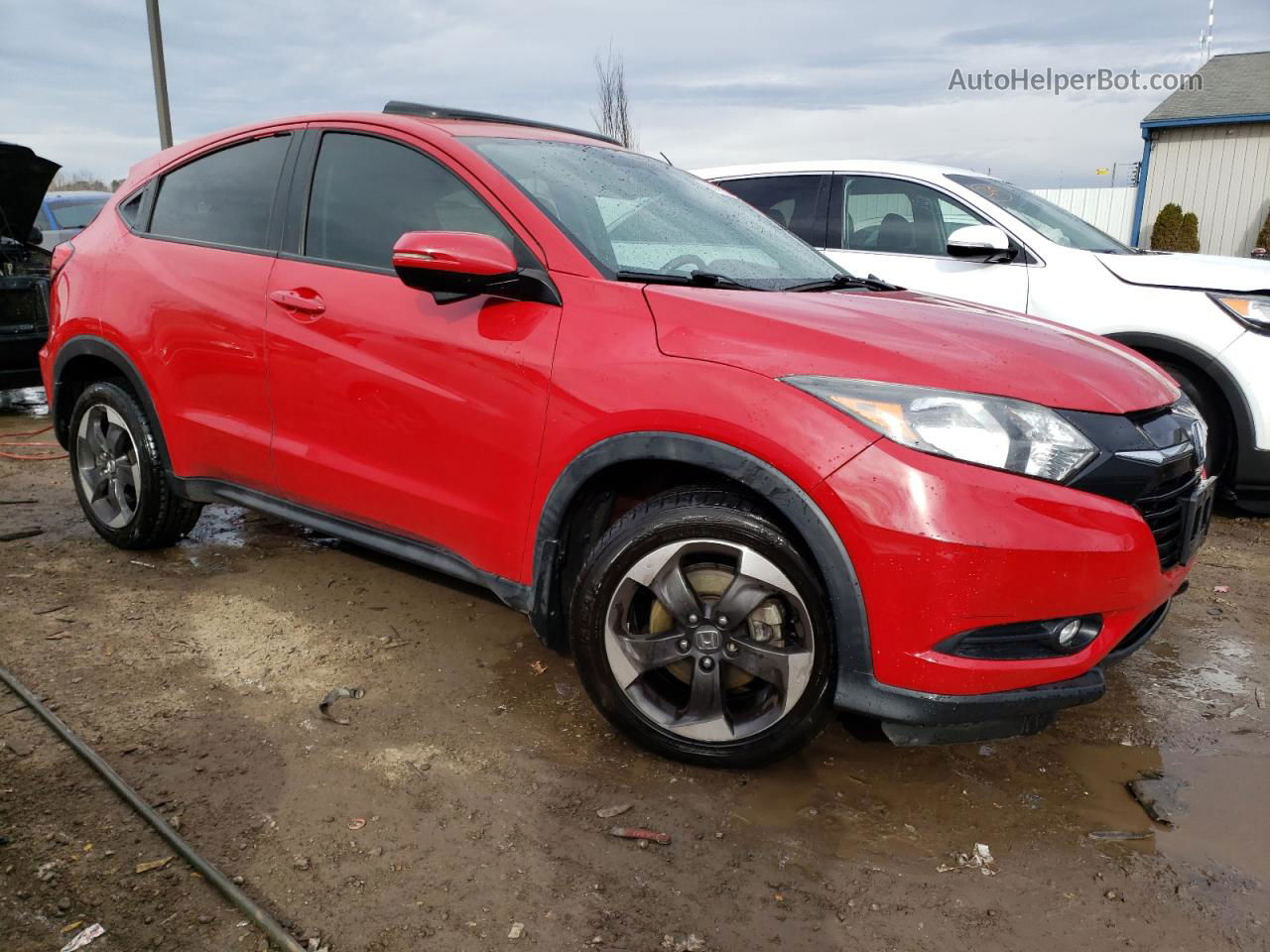 2018 Honda Hr-v Ex Red vin: 3CZRU6H50JG728147