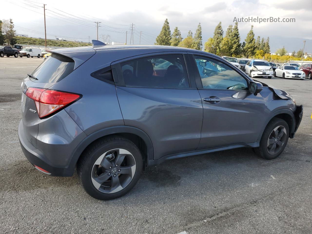 2018 Honda Hr-v Ex Серый vin: 3CZRU6H50JM723872