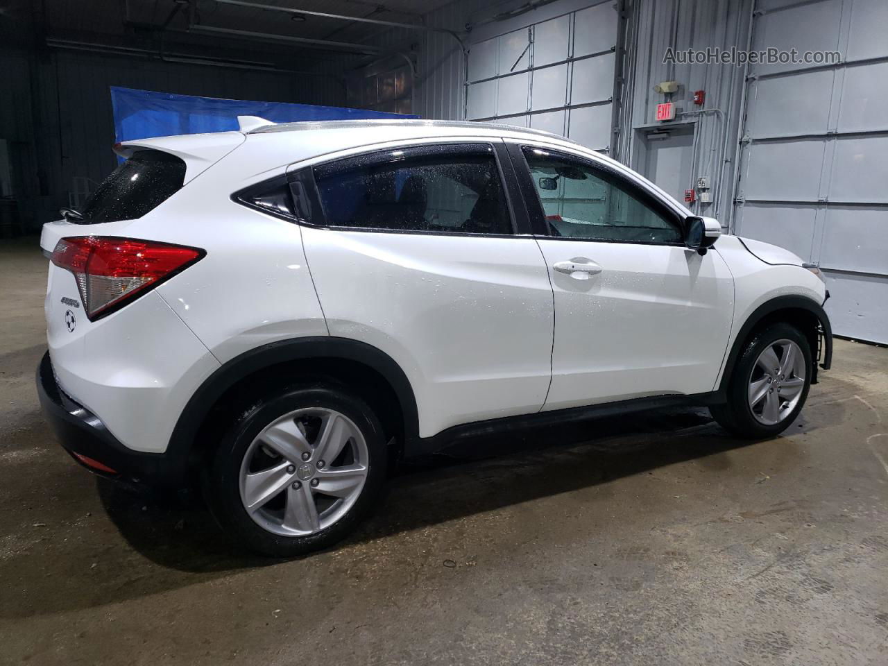 2019 Honda Hr-v Ex White vin: 3CZRU6H50KM715949