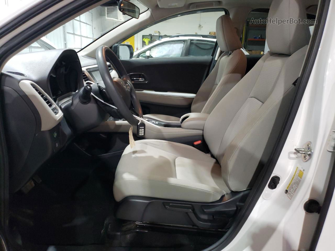 2019 Honda Hr-v Ex White vin: 3CZRU6H50KM715949