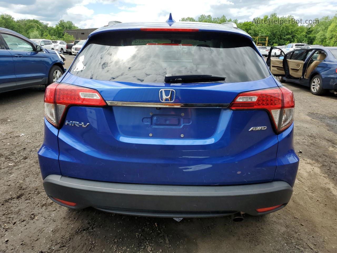 2019 Honda Hr-v Ex Blue vin: 3CZRU6H50KM726563