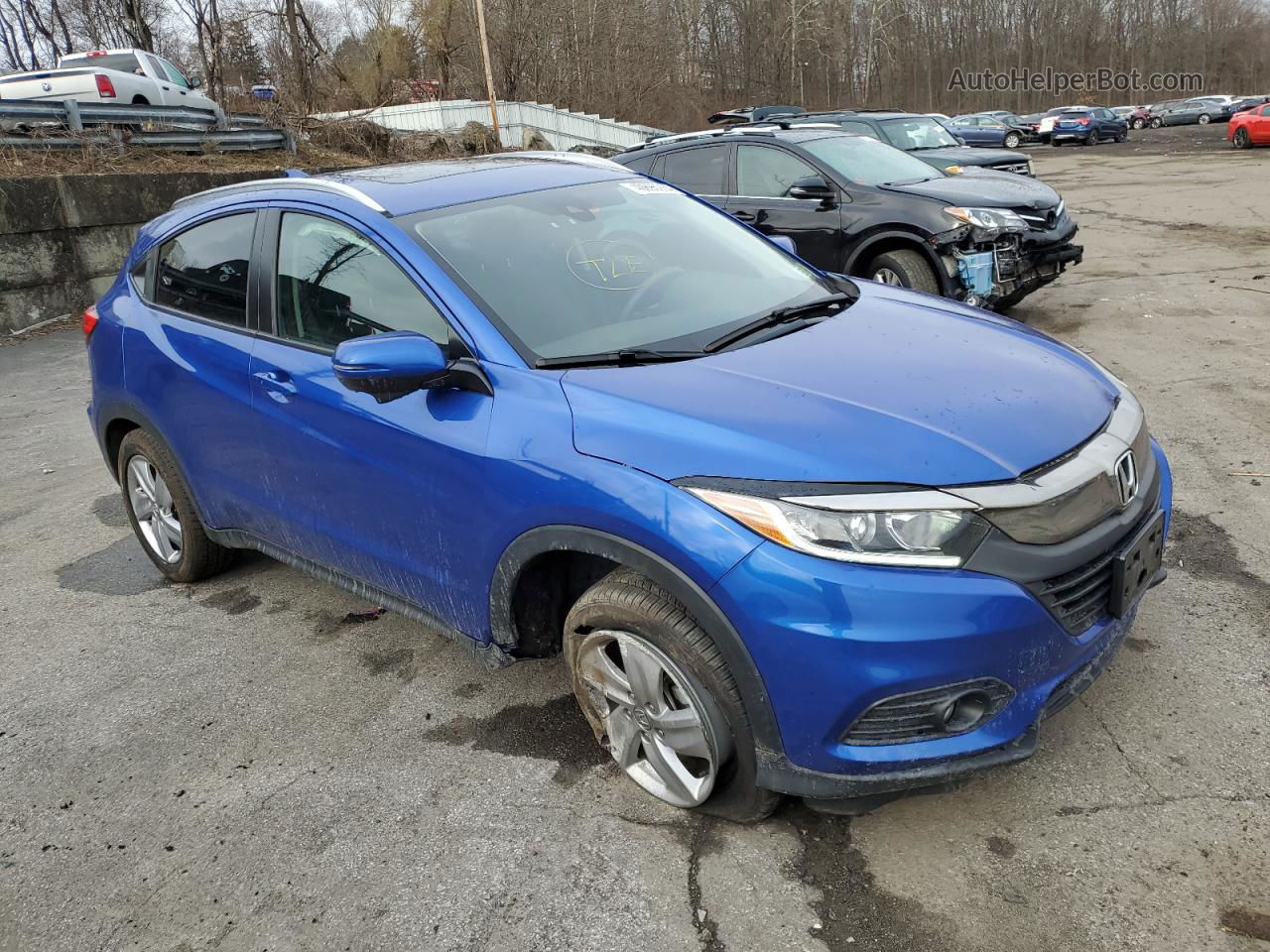 2019 Honda Hr-v Ex Blue vin: 3CZRU6H50KM729768