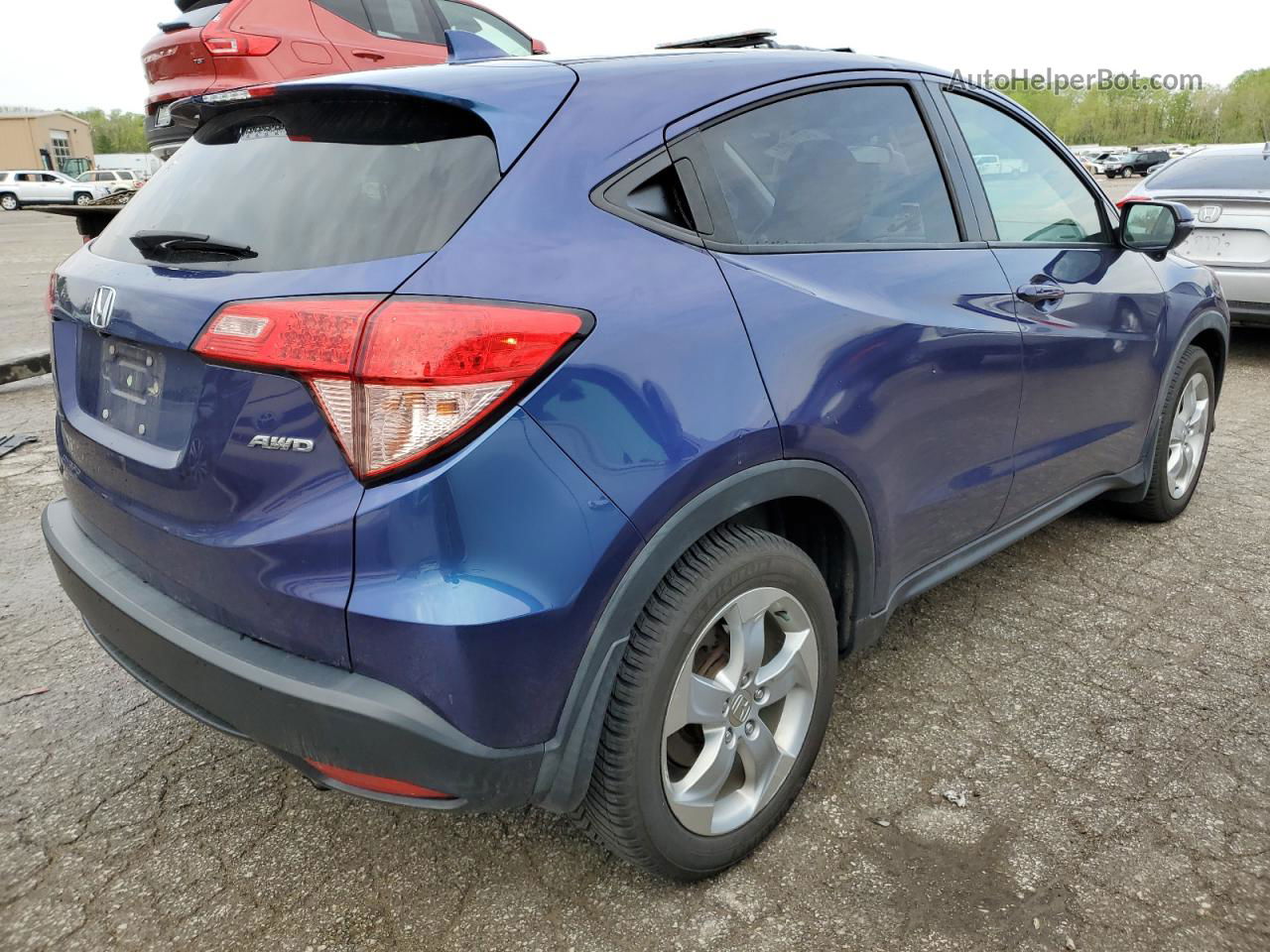 2016 Honda Hr-v Ex Blue vin: 3CZRU6H51GM706636