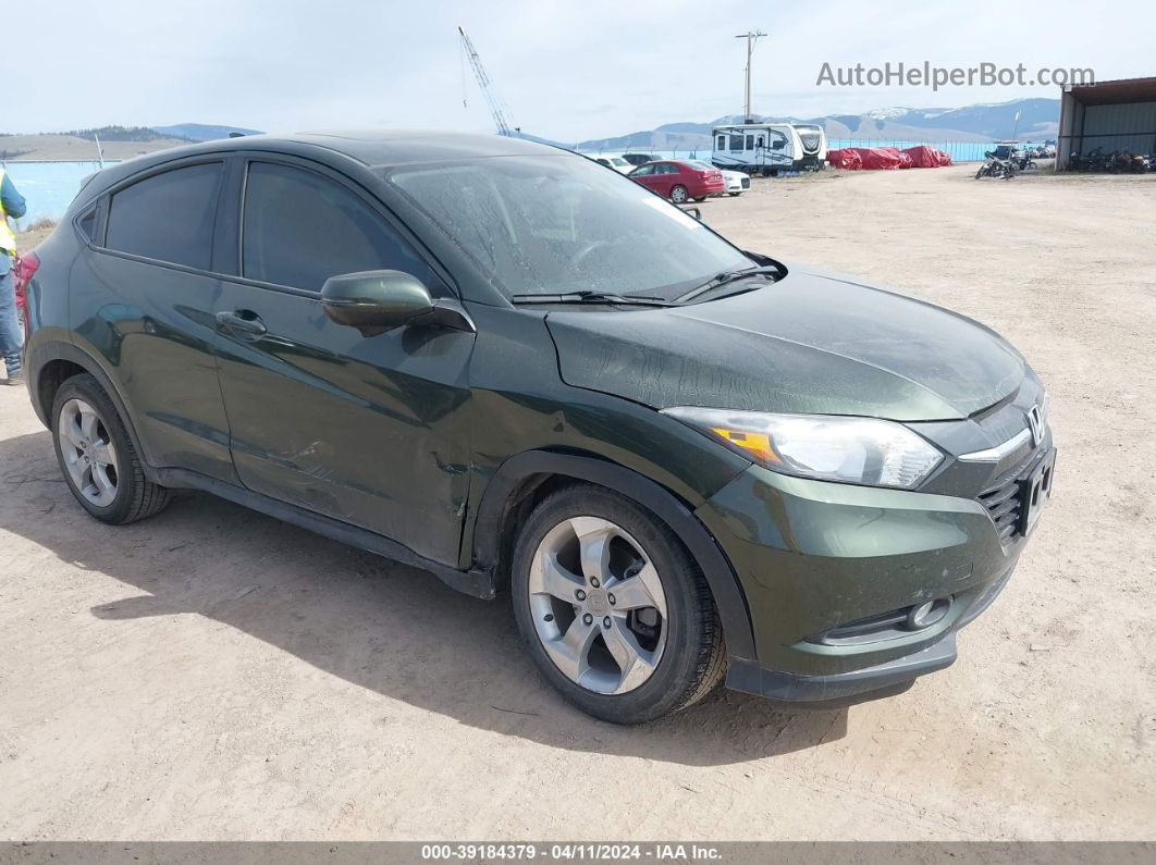 2016 Honda Hr-v Ex Green vin: 3CZRU6H51GM732444