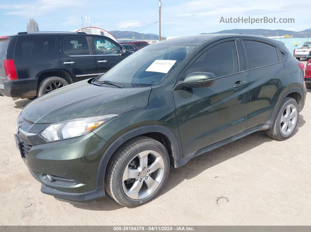 2016 Honda Hr-v Ex Green vin: 3CZRU6H51GM732444