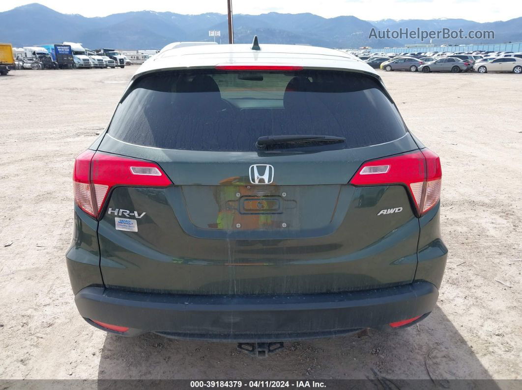 2016 Honda Hr-v Ex Green vin: 3CZRU6H51GM732444