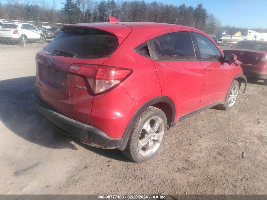 2016 Honda Hr-v Ex Red vin: 3CZRU6H51GM740365