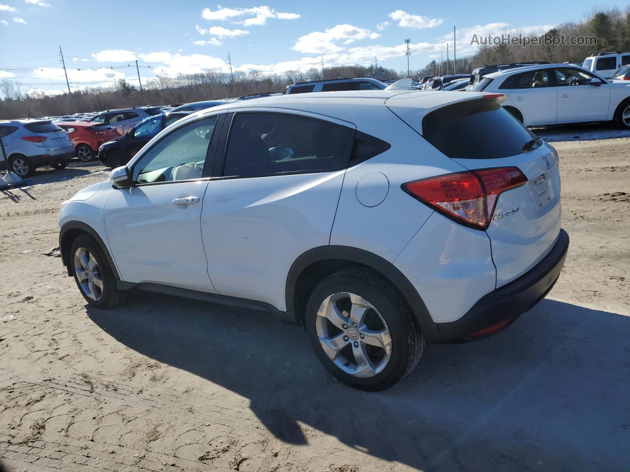 2016 Honda Hr-v Ex White vin: 3CZRU6H51GM743637