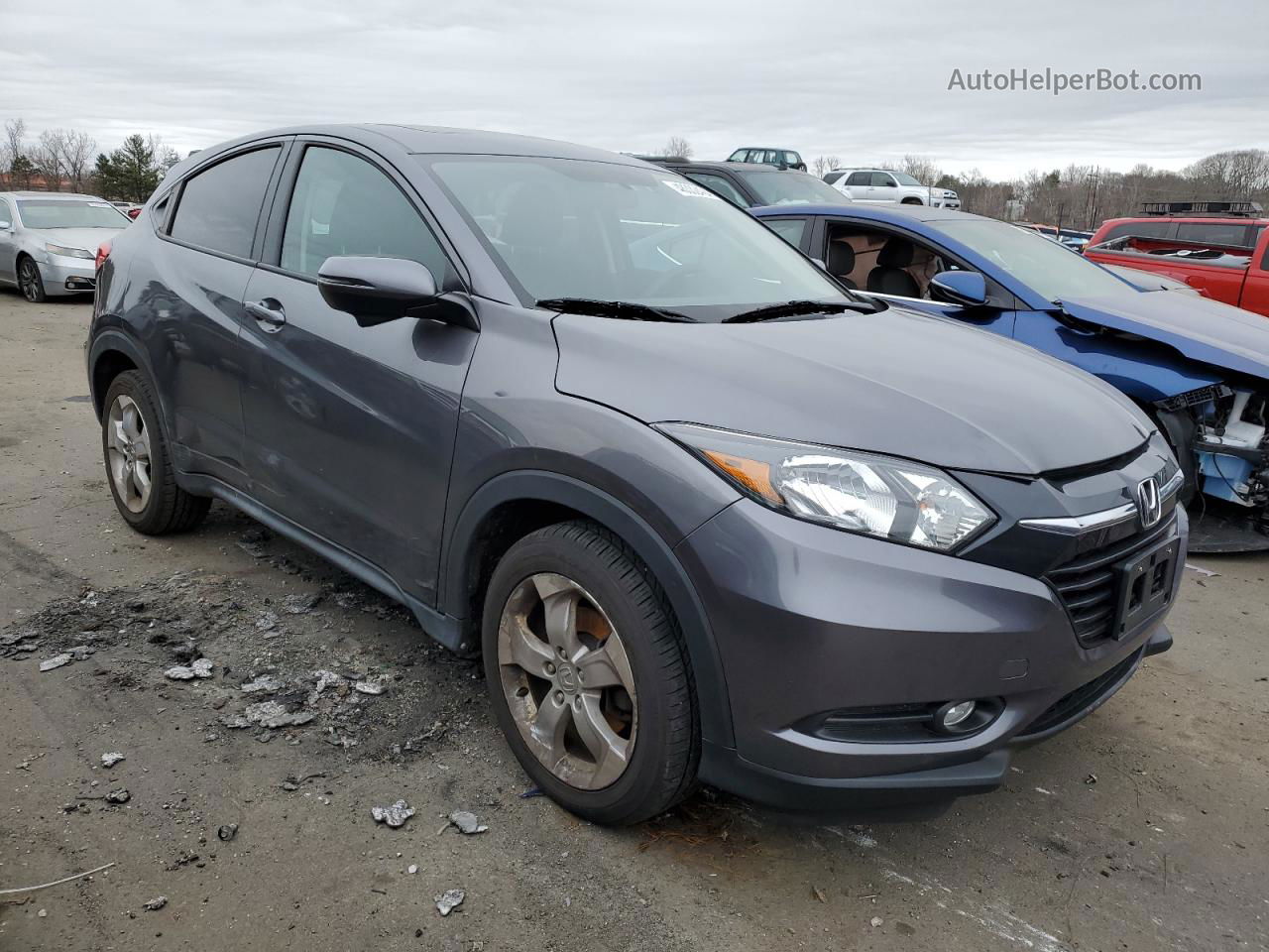 2016 Honda Hr-v Ex Серый vin: 3CZRU6H51GM751351