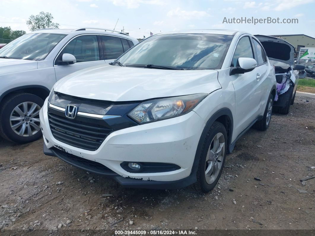 2016 Honda Hr-v Ex White vin: 3CZRU6H51GM757649