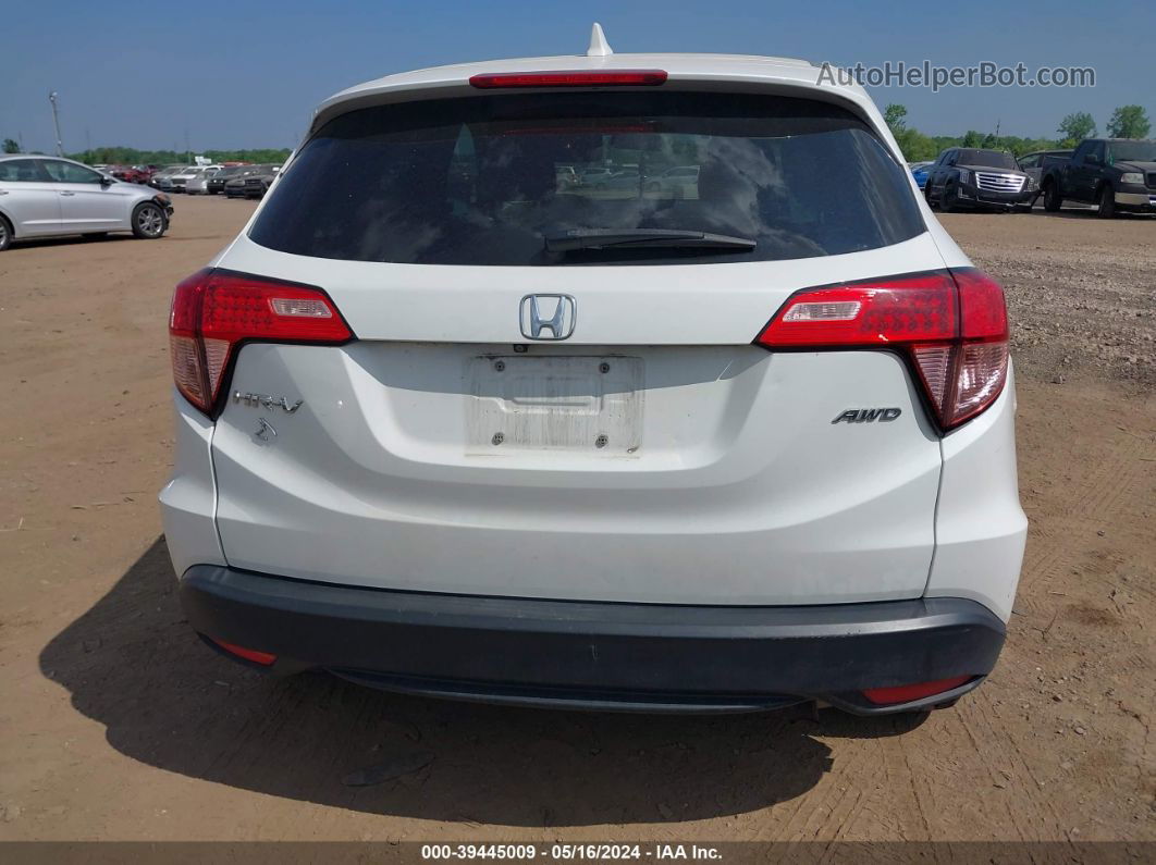 2016 Honda Hr-v Ex White vin: 3CZRU6H51GM757649