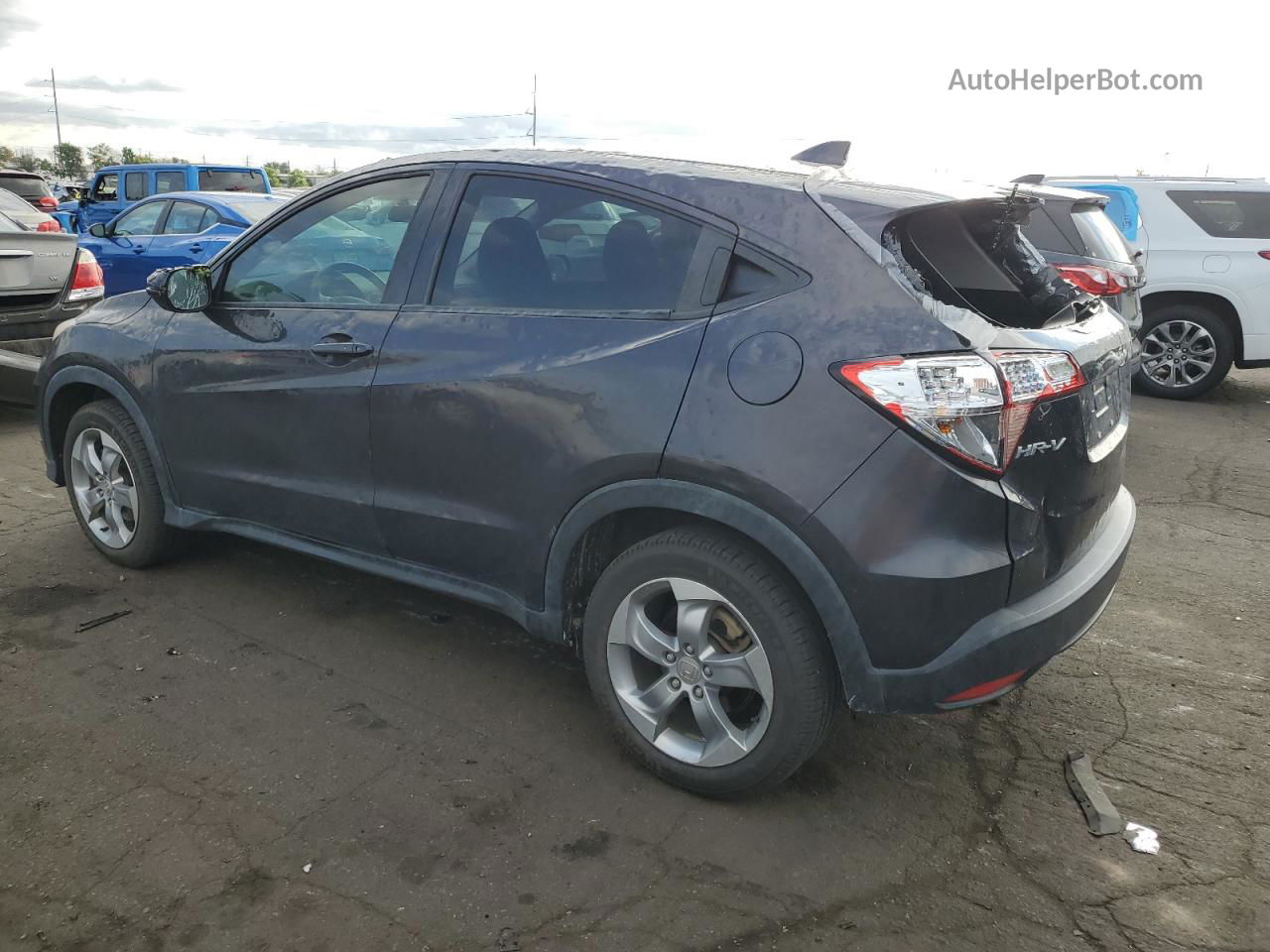 2016 Honda Hr-v Ex Gray vin: 3CZRU6H51GM770269