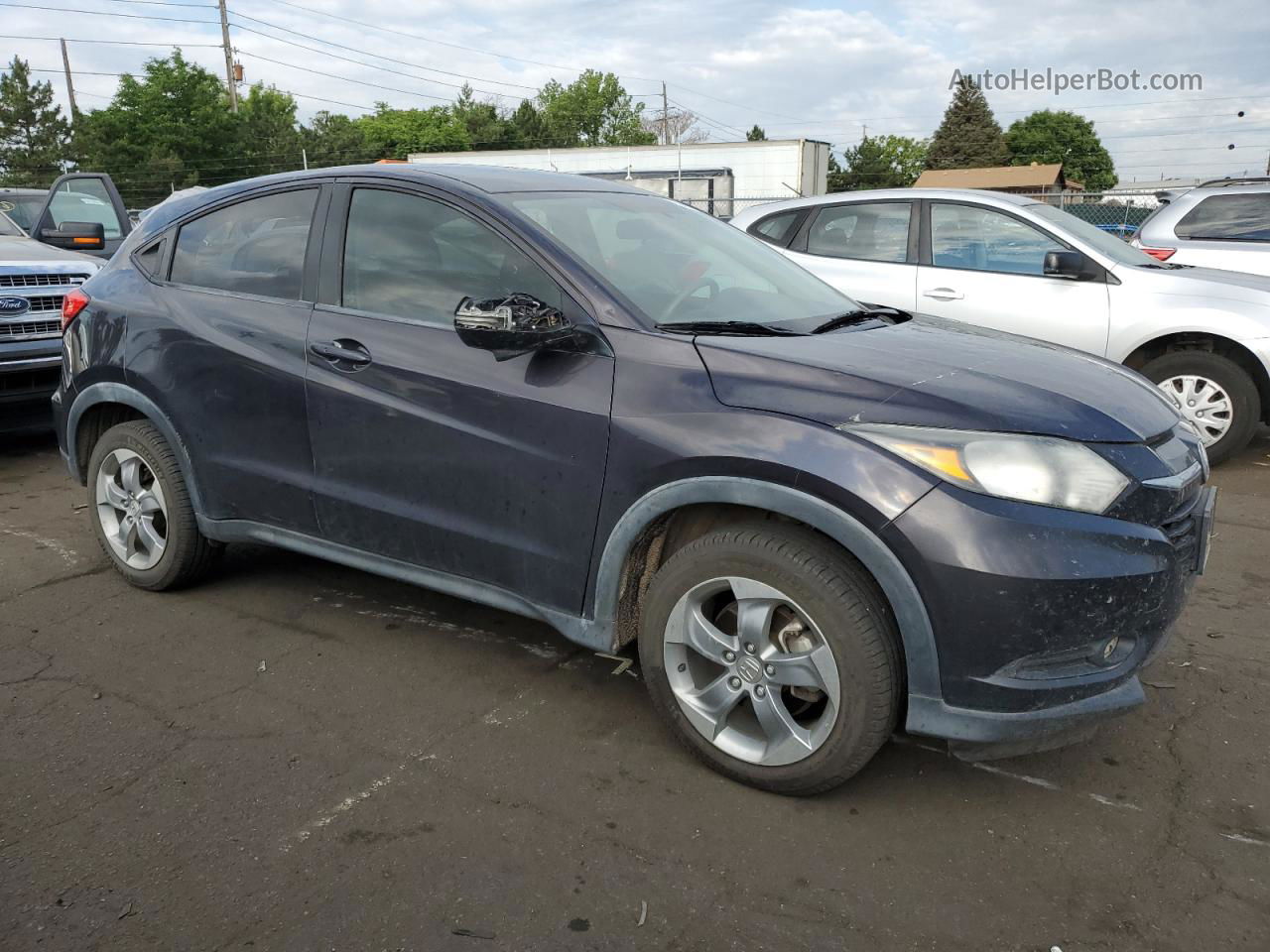 2016 Honda Hr-v Ex Gray vin: 3CZRU6H51GM770269