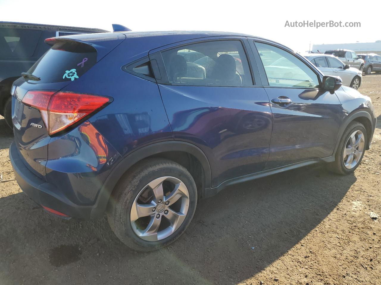 2017 Honda Hr-v Ex Blue vin: 3CZRU6H51HM725771