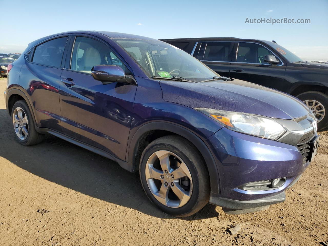 2017 Honda Hr-v Ex Blue vin: 3CZRU6H51HM725771