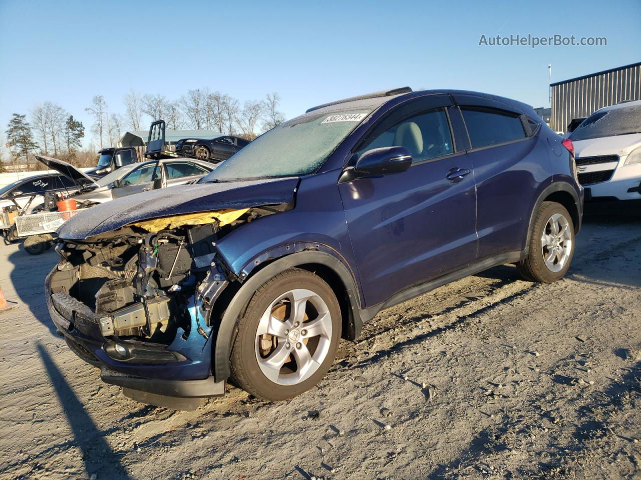 2017 Honda Hr-v Ex Синий vin: 3CZRU6H51HM731652