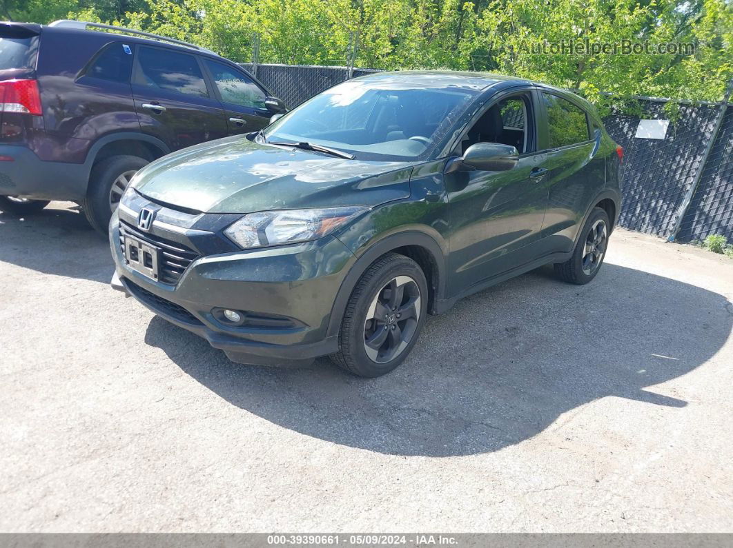 2018 Honda Hr-v Ex Green vin: 3CZRU6H51JG700132