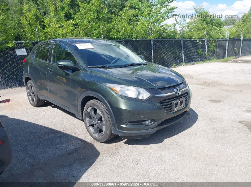 2018 Honda Hr-v Ex Green vin: 3CZRU6H51JG700132