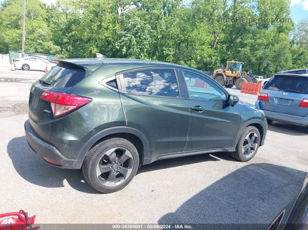 2018 Honda Hr-v Ex Green vin: 3CZRU6H51JG700132