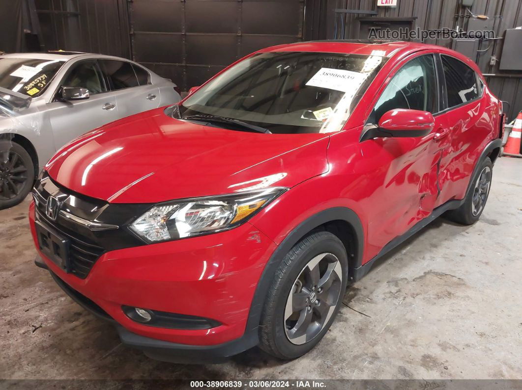 2018 Honda Hr-v Ex Red vin: 3CZRU6H51JG700258