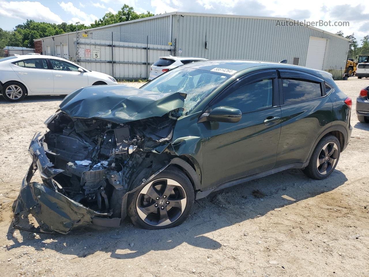 2018 Honda Hr-v Ex Green vin: 3CZRU6H51JG706089