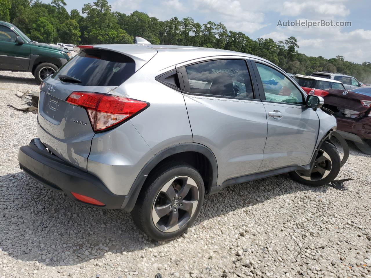 2018 Honda Hr-v Ex Silver vin: 3CZRU6H51JG710515