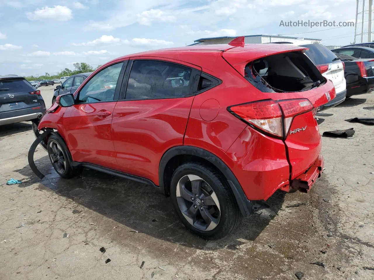 2018 Honda Hr-v Ex Red vin: 3CZRU6H51JG714225