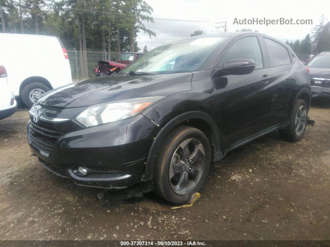 2018 Honda Hr-v Ex Gray vin: 3CZRU6H51JG714757